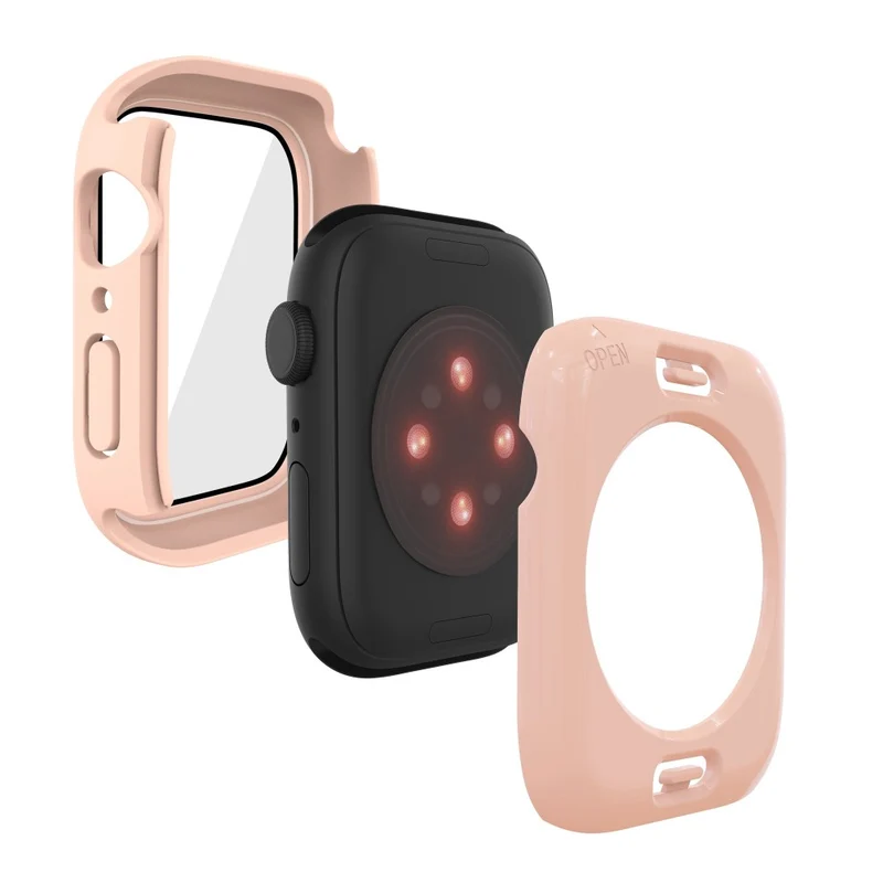 Apple Watch Series 7 41mm Elegant Plastik und Glas Bumper
