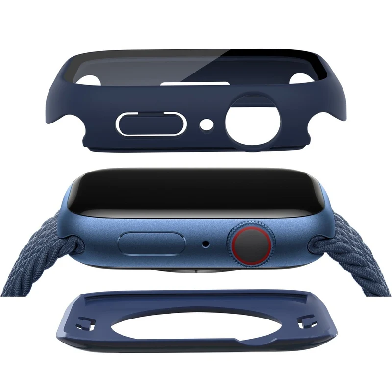 Apple Watch Series 7 41mm Elegant Plastik und Glas Bumper