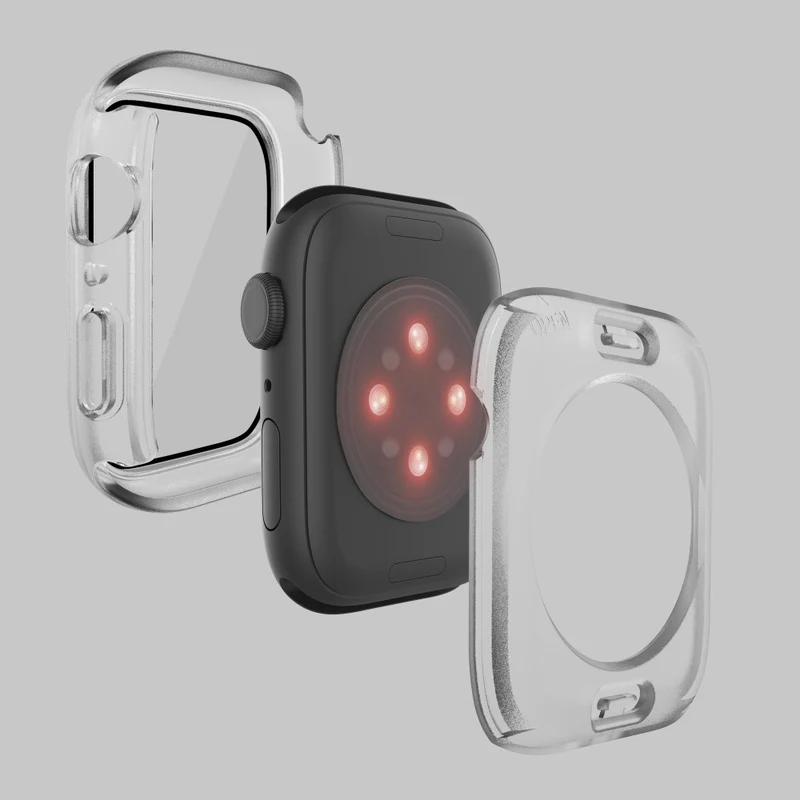 Apple Watch Series 7 41mm Elegant Plastik und Glas Bumper