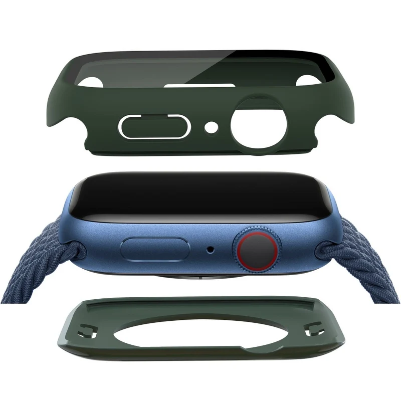 Apple Watch Series 7 41mm Elegant Plastik und Glas Bumper