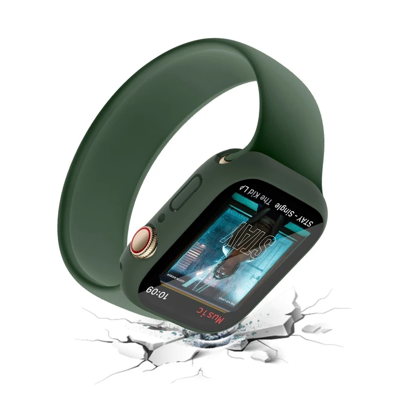 Apple Watch Series 7 41mm Elegant Plastik und Glas Bumper