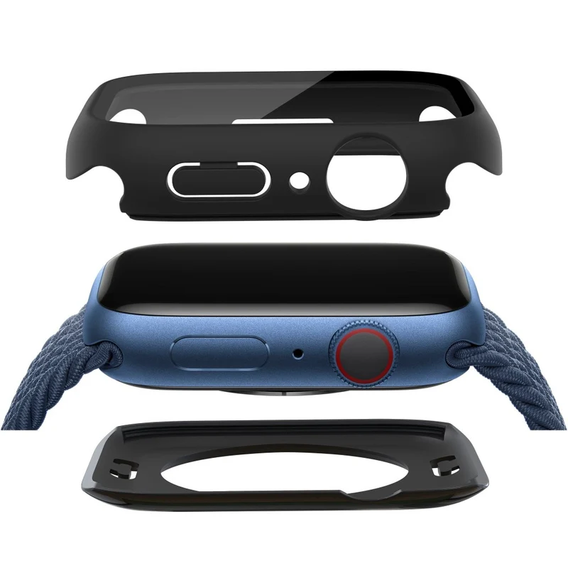 Apple Watch Series 7 41mm Elegant Plastik und Glas Bumper