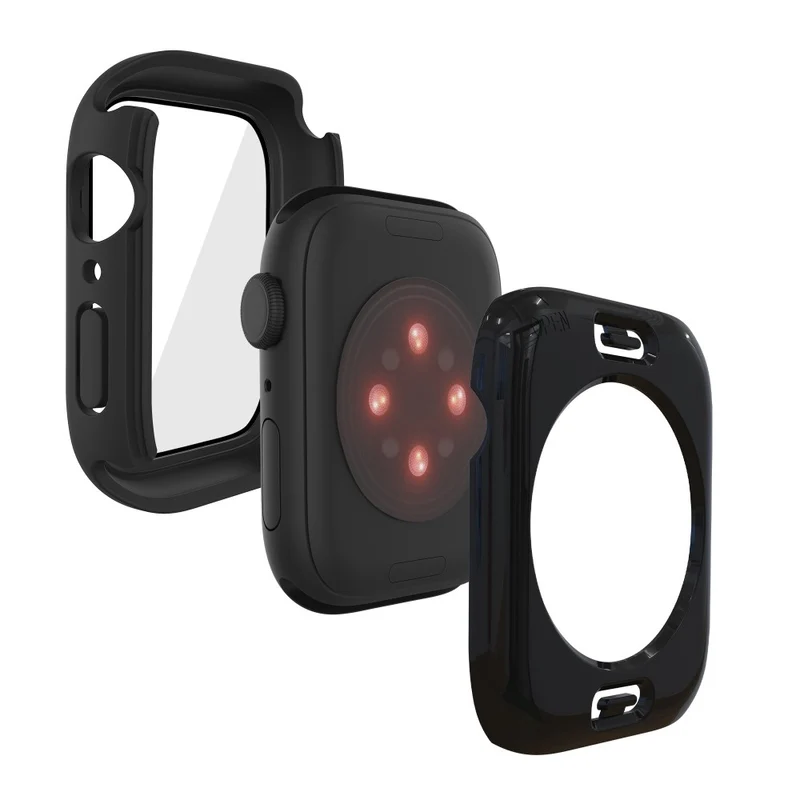 Apple Watch Series 7 41mm Elegant Plastik und Glas Bumper