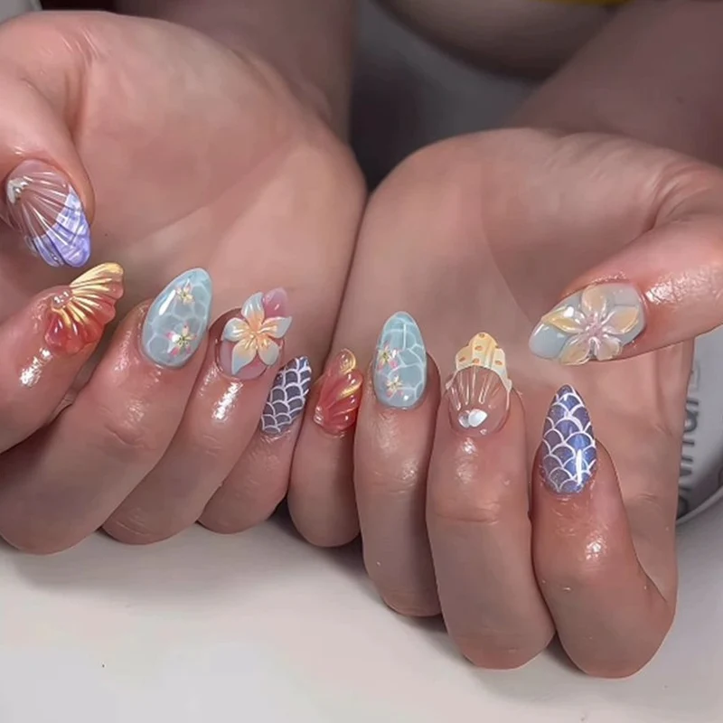 Künstlerische Press-On Nagelspitzen Set