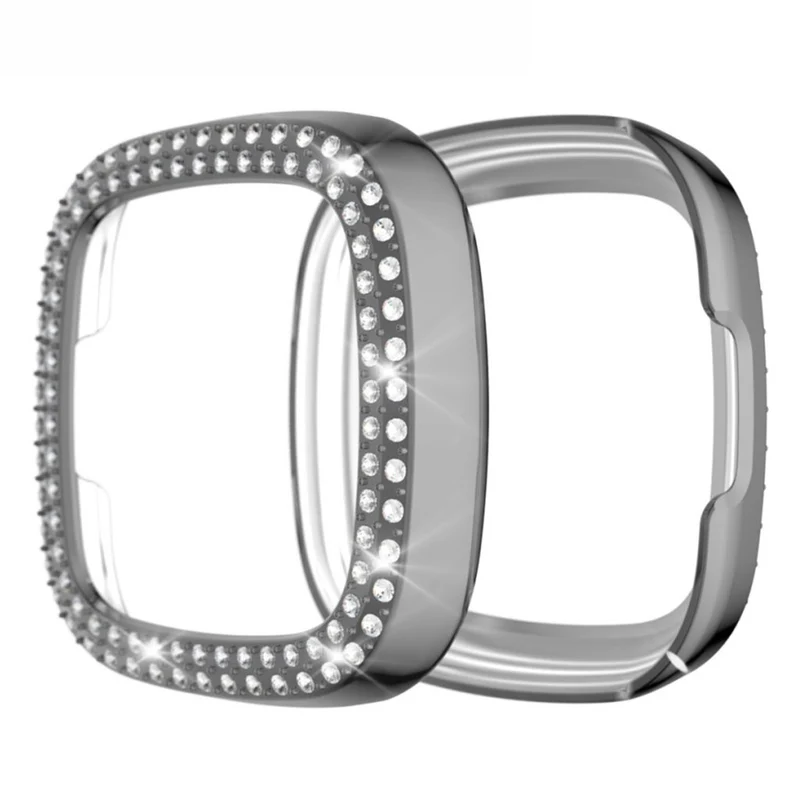Fitbit Versa 3 / Fitbit Sense 1 Strass und Silikon / TPU Universell Bumper