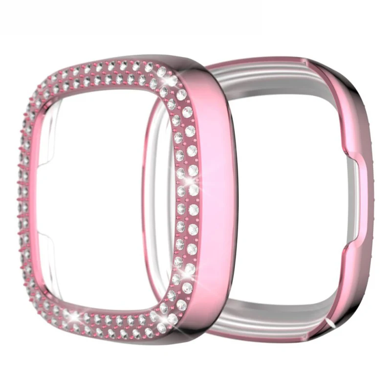 Fitbit Versa 3 / Fitbit Sense 1 Strass und Silikon / TPU Universell Bumper
