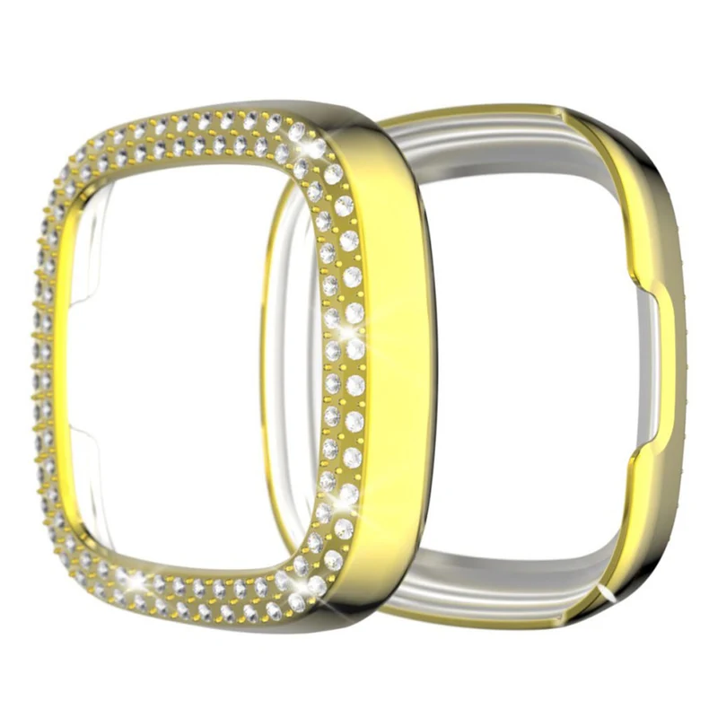 Fitbit Versa 3 / Fitbit Sense 1 Strass und Silikon / TPU Universell Bumper