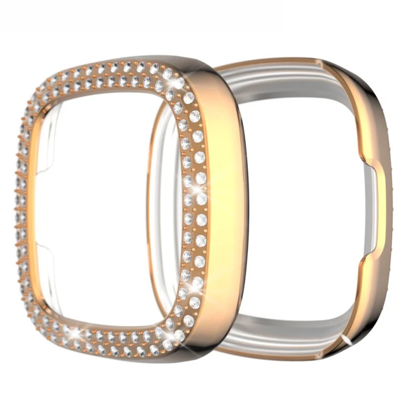 Fitbit Versa 3 / Fitbit Sense 1 Strass und Silikon / TPU Universell Bumper