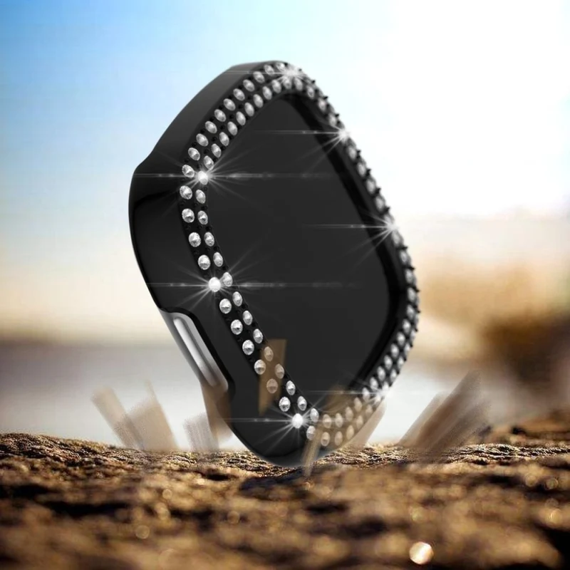 Fitbit Versa 3 / Fitbit Sense 1 Strass und Silikon / TPU Universell Bumper