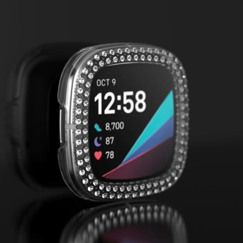 Fitbit Versa 3 / Fitbit Sense 1 Strass und Silikon / TPU Universell Bumper