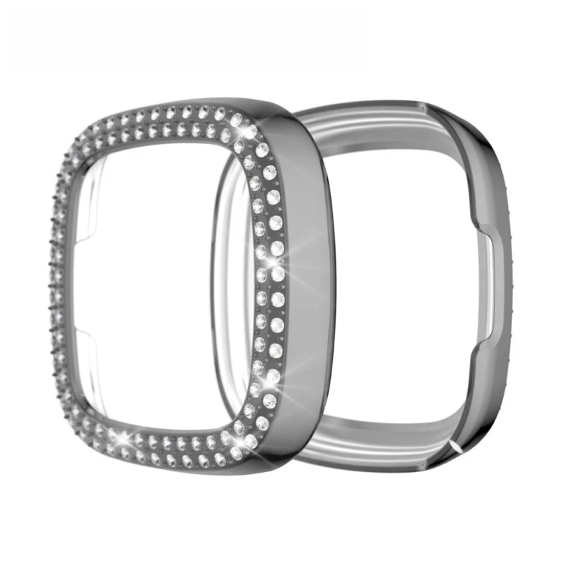 Fitbit Versa 3 / Fitbit Sense 1 Strass und Silikon / TPU Universell Bumper