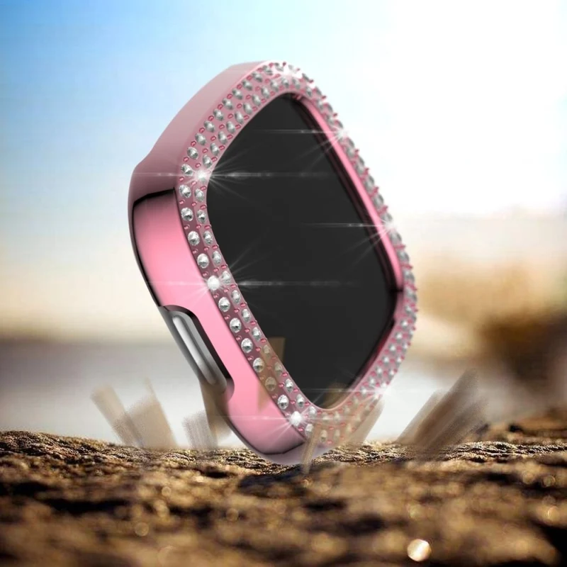 Fitbit Versa 3 / Fitbit Sense 1 Strass und Silikon / TPU Universell Bumper