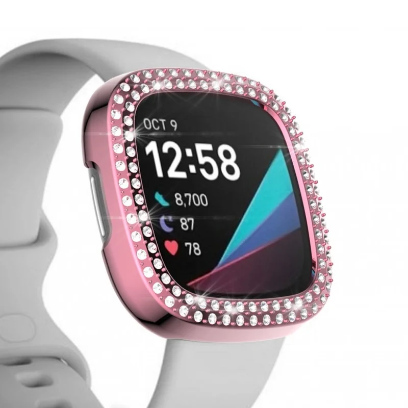Fitbit Versa 3 / Fitbit Sense 1 Strass und Silikon / TPU Universell Bumper