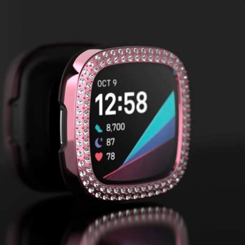 Fitbit Versa 3 / Fitbit Sense 1 Strass und Silikon / TPU Universell Bumper