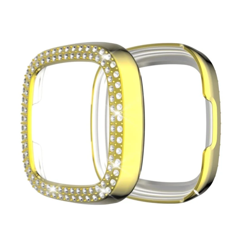 Fitbit Versa 3 / Fitbit Sense 1 Strass und Silikon / TPU Universell Bumper
