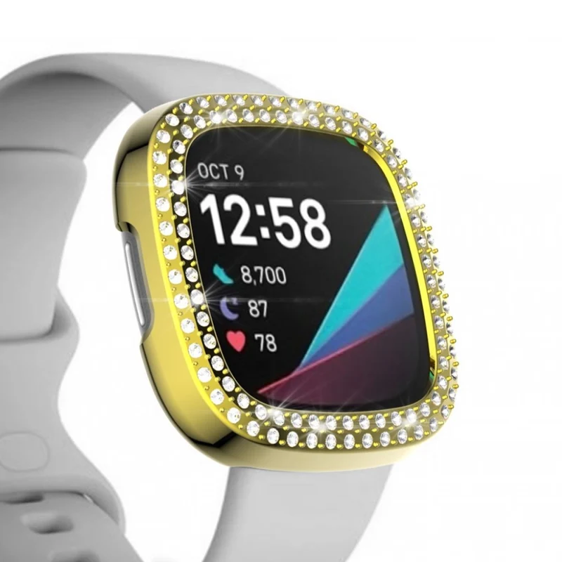 Fitbit Versa 3 / Fitbit Sense 1 Strass und Silikon / TPU Universell Bumper