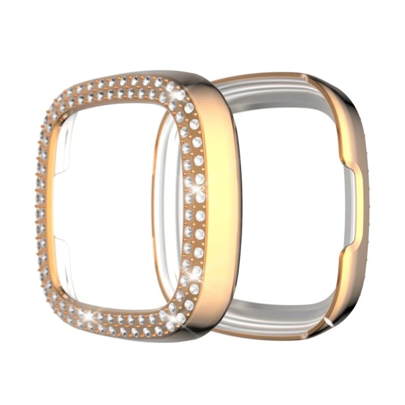 Fitbit Versa 3 / Fitbit Sense 1 Strass und Silikon / TPU Universell Bumper