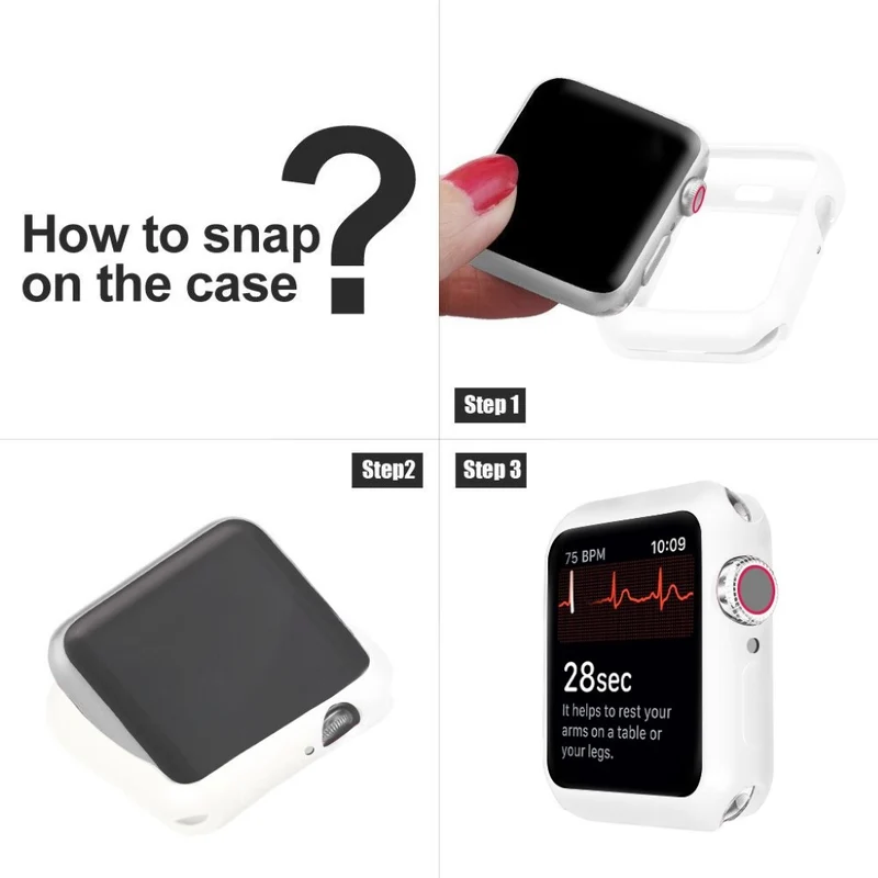 Apple Watch Series 5 44mm / Apple Watch 44mm Dauerhaft Silikon / TPU Universell Bumper