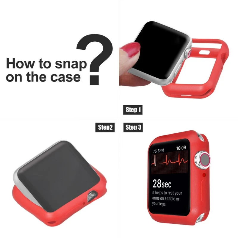 Apple Watch Series 5 44mm / Apple Watch 44mm Dauerhaft Silikon / TPU Universell Bumper