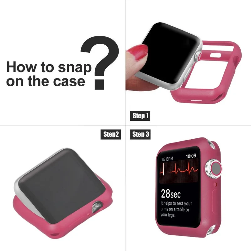 Apple Watch Series 5 44mm / Apple Watch 44mm Dauerhaft Silikon / TPU Universell Bumper