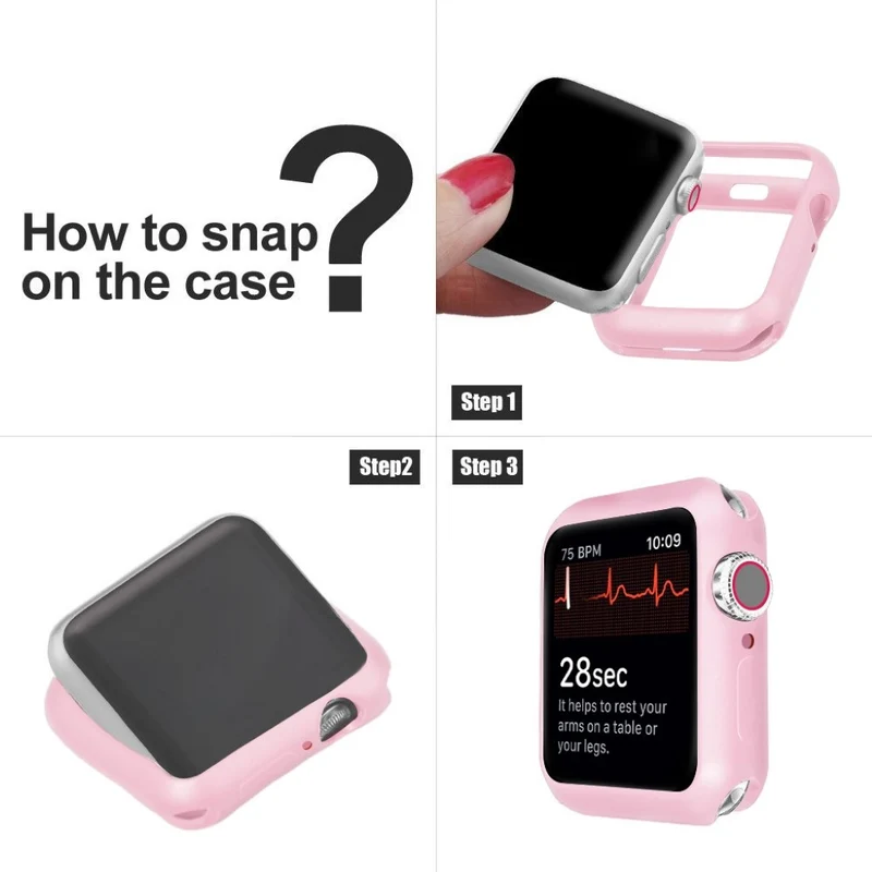 Apple Watch Series 5 44mm / Apple Watch 44mm Dauerhaft Silikon / TPU Universell Bumper