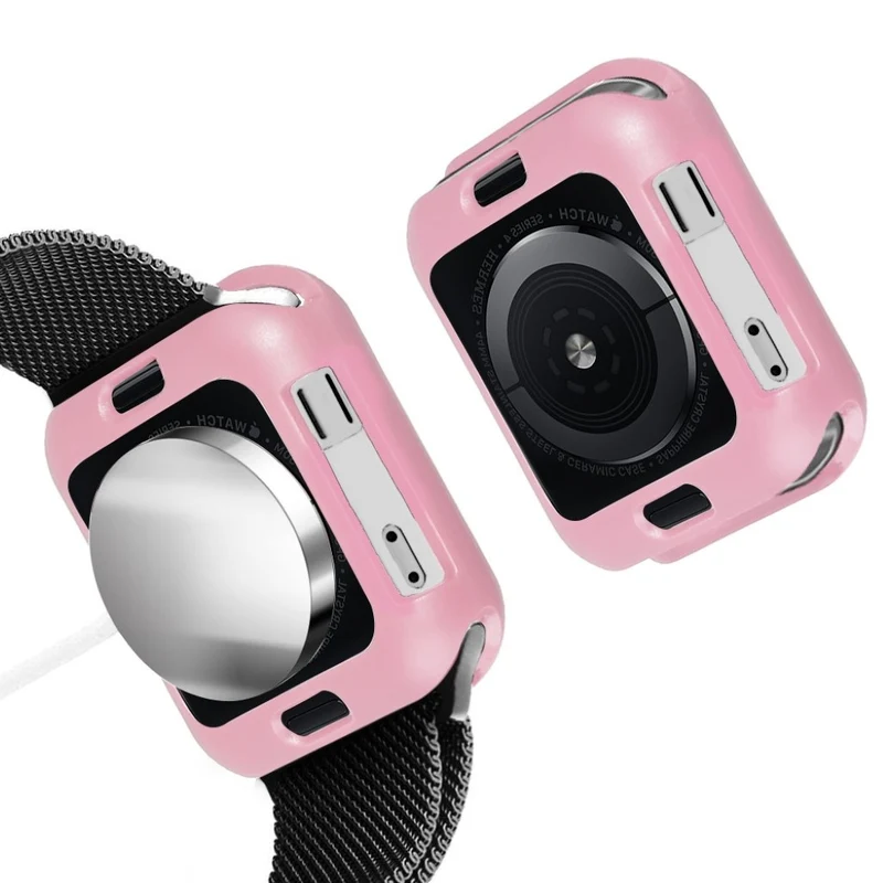 Apple Watch Series 5 44mm / Apple Watch 44mm Dauerhaft Silikon / TPU Universell Bumper