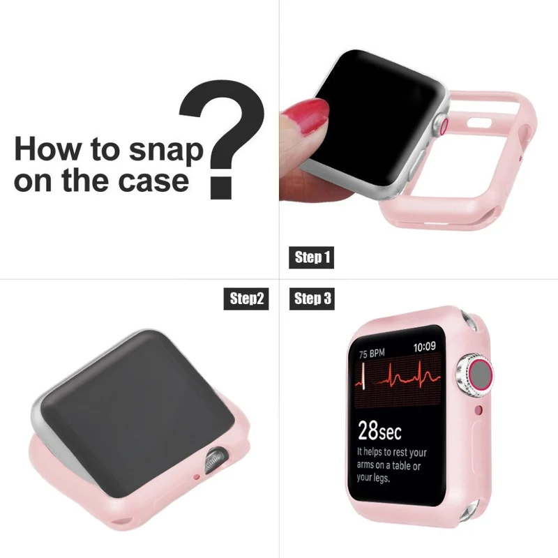 Apple Watch Series 5 44mm / Apple Watch 44mm Dauerhaft Silikon / TPU Universell Bumper