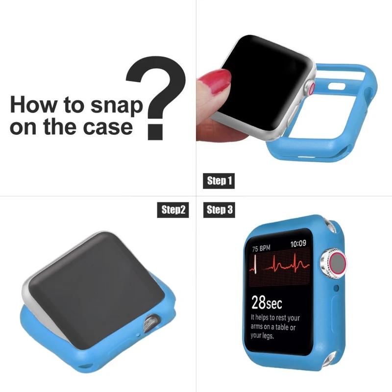 Apple Watch Series 5 44mm / Apple Watch 44mm Dauerhaft Silikon / TPU Universell Bumper