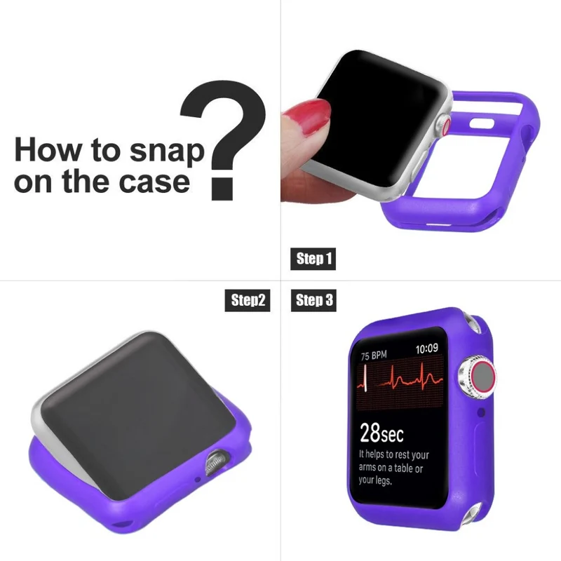 Apple Watch Series 5 44mm / Apple Watch 44mm Dauerhaft Silikon / TPU Universell Bumper