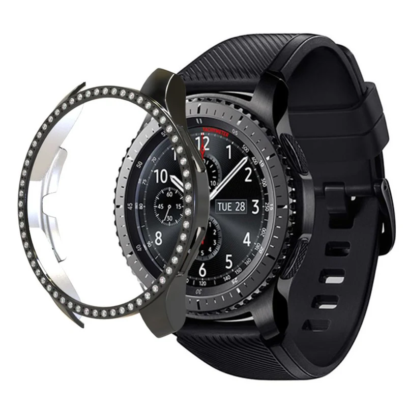Samsung Galaxy Watch (46mm) Strass und Silikon / TPU Bumper