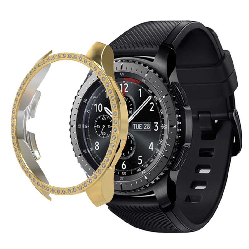 Samsung Galaxy Watch (46mm) Strass und Silikon / TPU Bumper