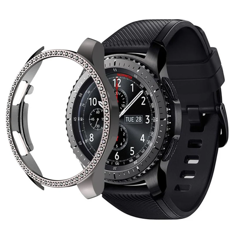 Samsung Galaxy Watch (46mm) Strass und Silikon / TPU Bumper