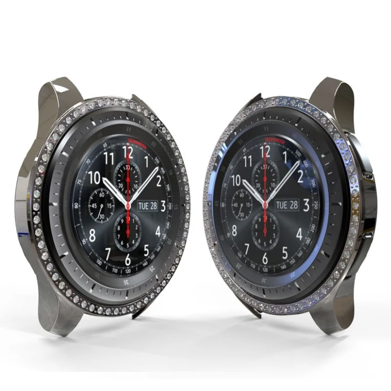 Samsung Galaxy Watch (46mm) Strass und Silikon / TPU Bumper