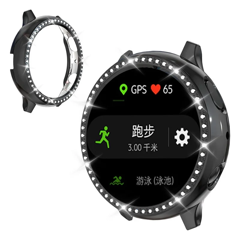 Samsung Galaxy Watch Active 2 - 40mm Strass und Silikon / TPU Bumper