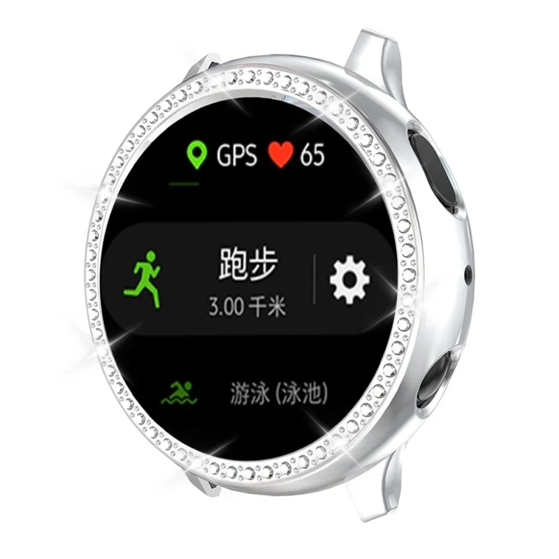 Samsung Galaxy Watch Active 2 - 40mm Strass und Silikon / TPU Bumper