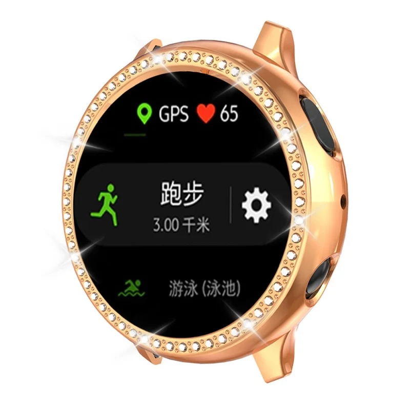 Samsung Galaxy Watch Active 2 - 40mm Strass und Silikon / TPU Bumper