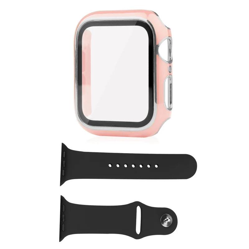 Apple Watch Ultra Plastik Hülle mit Hülle und Gehärtetes Glas