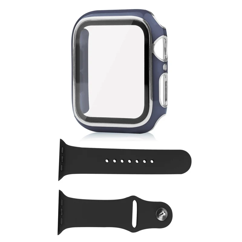 Apple Watch Ultra Plastik Hülle mit Hülle und Gehärtetes Glas