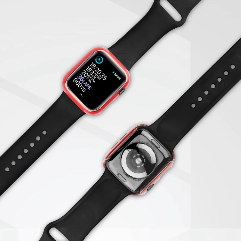 Apple Watch Ultra Plastik Hülle mit Hülle und Gehärtetes Glas