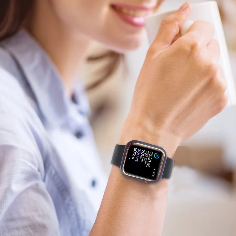 Apple Watch Ultra Plastik Hülle mit Hülle und Gehärtetes Glas