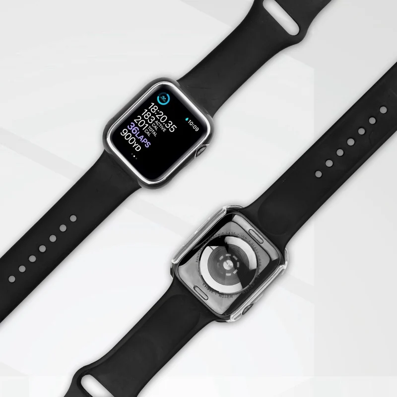 Universell Apple Plastik Hülle mit Hülle und Gehärtetes Glas