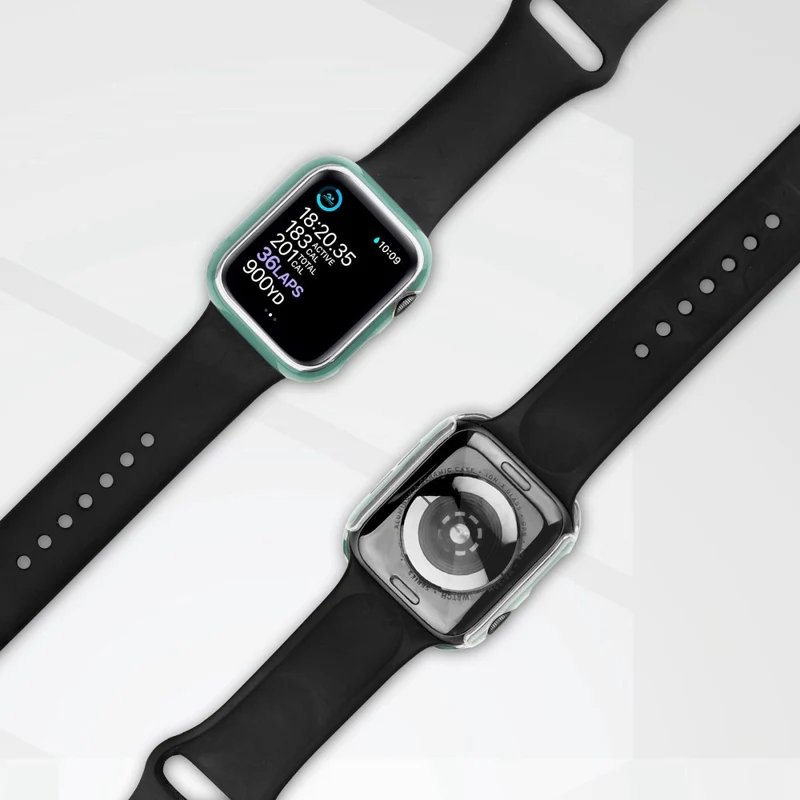 Universell Apple Plastik Hülle mit Hülle und Gehärtetes Glas
