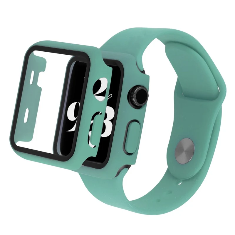 Apple Watch Series 8 (41mm) / Apple Watch Series 7 41mm Plastik armband mit Hülle und Gehärtetes Glas