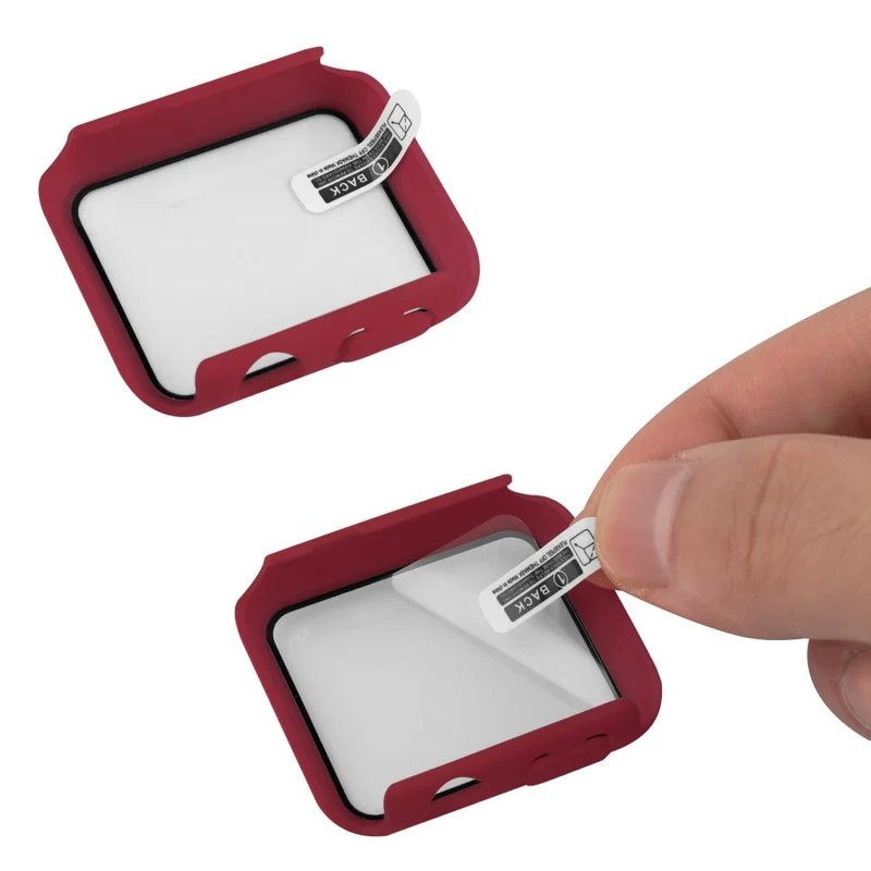 Apple Watch Series 8 (41mm) / Apple Watch Series 7 41mm Plastik armband mit Hülle und Gehärtetes Glas
