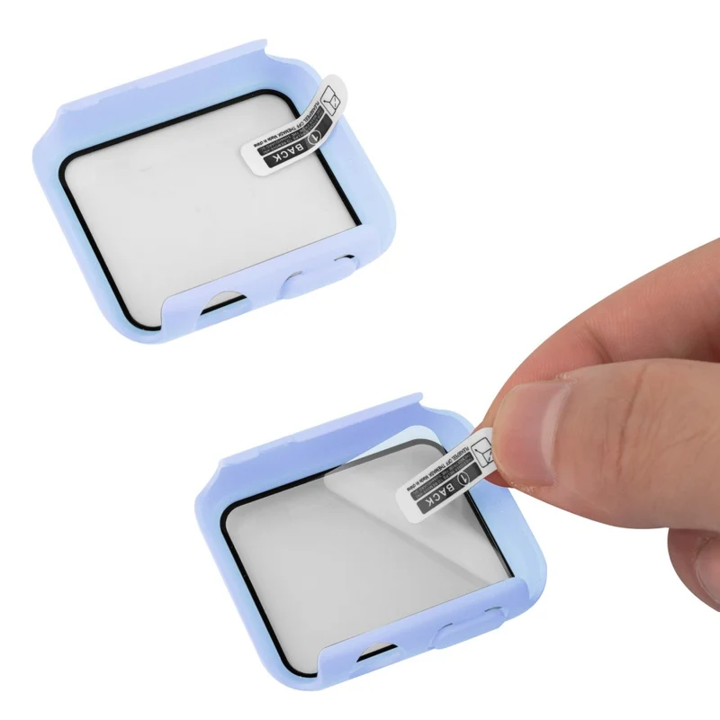 Apple Watch Series 8 (41mm) / Apple Watch Series 7 41mm Plastik armband mit Hülle und Gehärtetes Glas