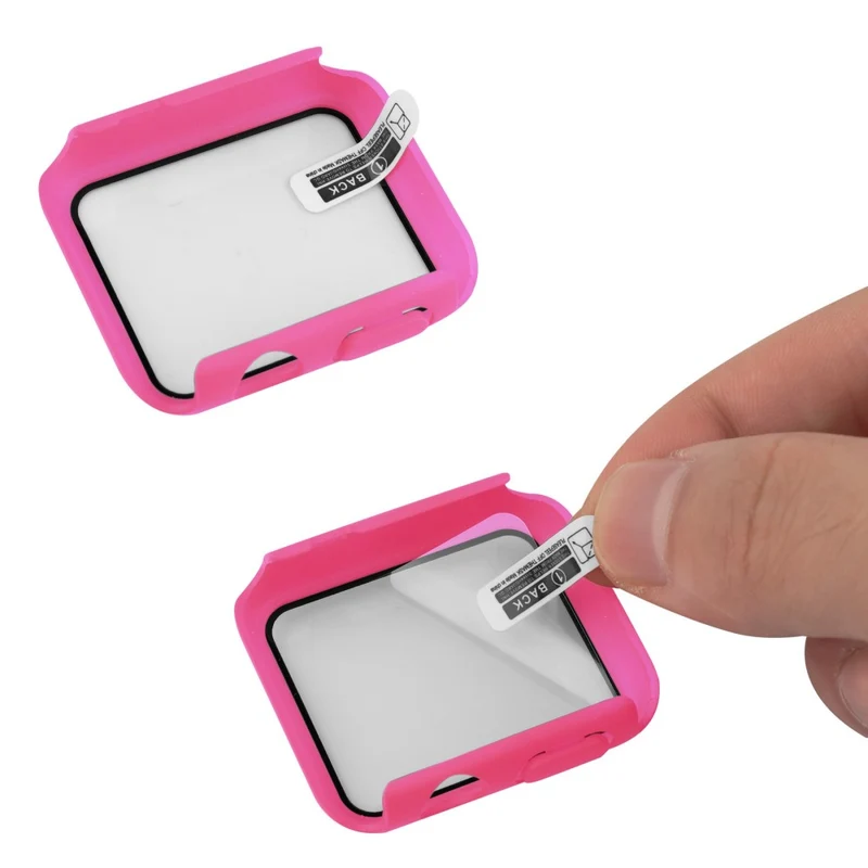 Apple Watch Series 8 (45mm) / Apple Watch Series 7 45mm Plastik armband mit Hülle und Gehärtetes Glas