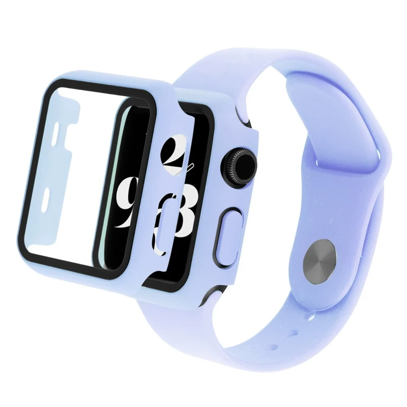 Universell Apple Plastik armband mit Hülle und Gehärtetes Glas