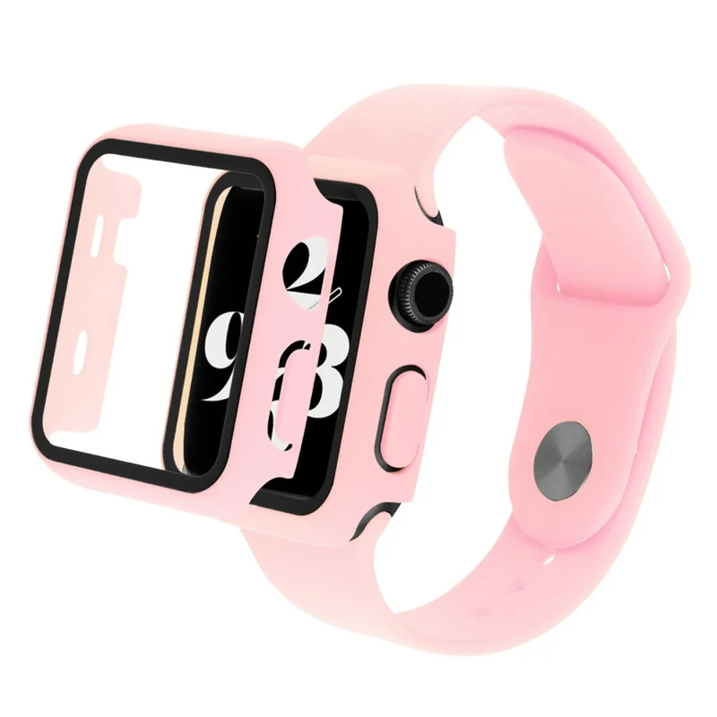 Universell Apple Plastik armband mit Hülle und Gehärtetes Glas