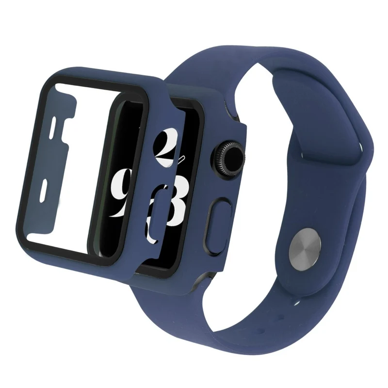 Universell Apple Plastik armband mit Hülle und Gehärtetes Glas