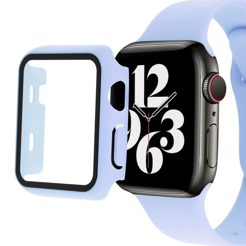 Universell Apple Plastik armband mit Hülle und Gehärtetes Glas